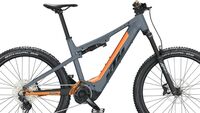 grau-orangenes Fully E-Bike von KTM: Macina Lycan LTD